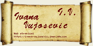 Ivana Vujošević vizit kartica